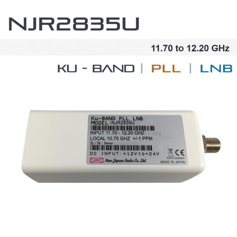 New Japan Radio NJRC Ku-Band PLL LNB - Internal Reference (L.O. Stability: ±1 ppm) Model No. NJR2835U