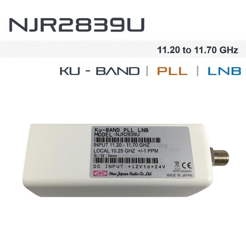 New Japan Radio NJRC Ku-Band PLL LNB - Internal Reference (L.O. Stability: ±1 ppm) Model No. NJR2839U