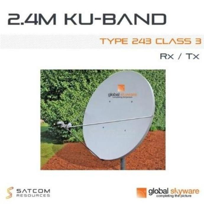 Skyware Global Type 243 - 2.4 Meter Ku-Band Rx/Tx Class III Antenna System