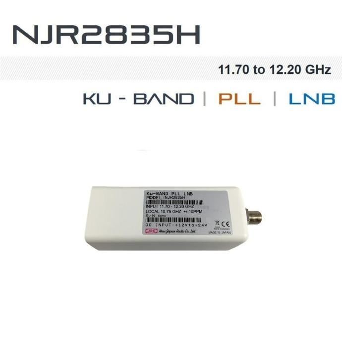 New Japan Radio NJRC Ku-Band PLL LNB - Internal Reference (L.O. Stability: ±10 ppm) - Model No. NJR2835H/36H/37H/39H series